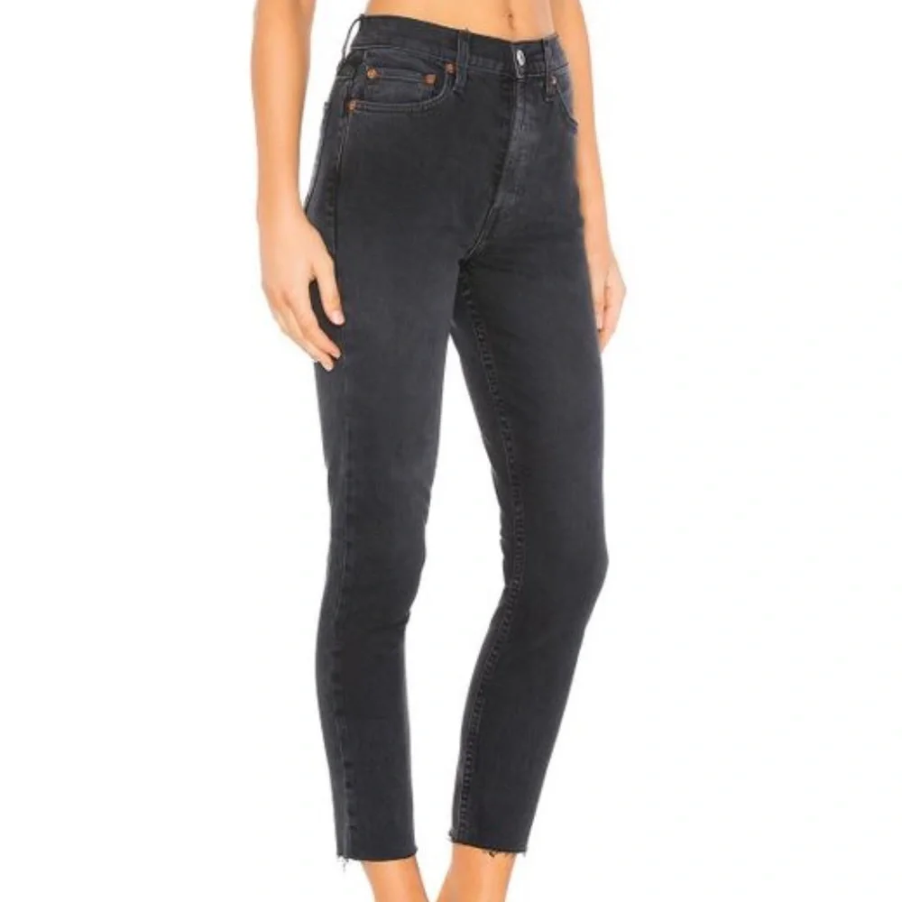 Redone Originals High Rise Ankle Crop - Picture 1 of 11
